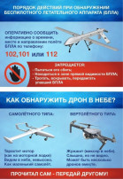 Памятка при обнаружении беспилотника Памятка при обнаружении беспилотника.